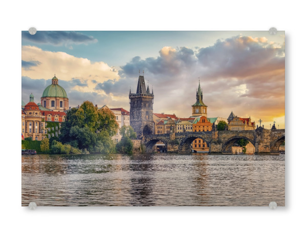 Acrylglasbild "Prague Sunset" artboxONE - Städte,Reise,Architektur,Reise / Länder,Städte / Prag