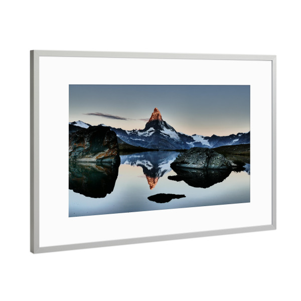 Poster mit Rahmen Silber "Hörnli" artboxONE - Natur,Reise,Reise / Länder
