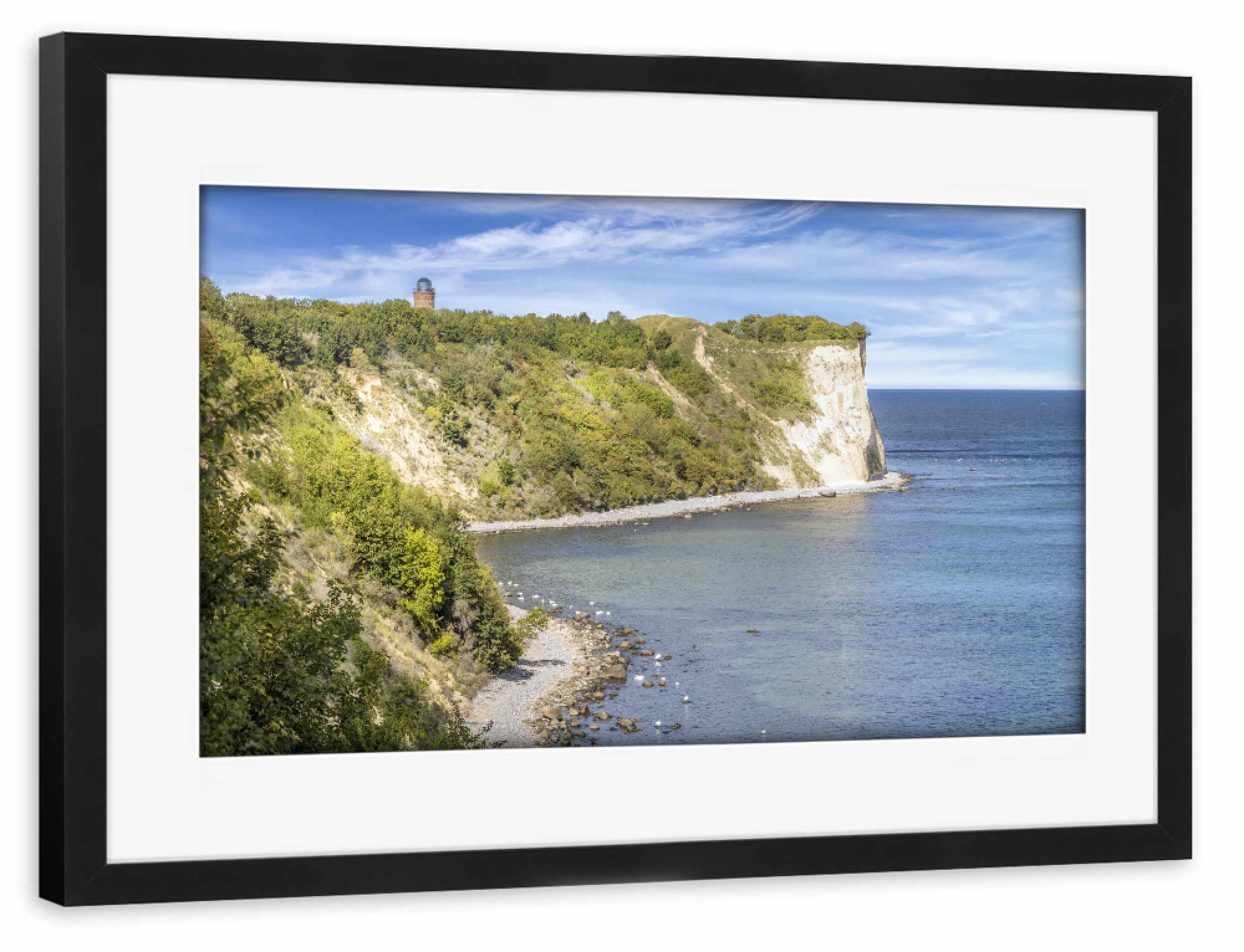 Poster mit Rahmen schwarz "RÜGEN Kap Arkona" artboxONE - Natur,Reise / Strand und Meer