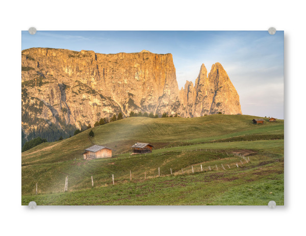Acrylglasbild "Schlern Seiser Alm Südtirol" artboxONE - Natur,Reise,Reise / Länder