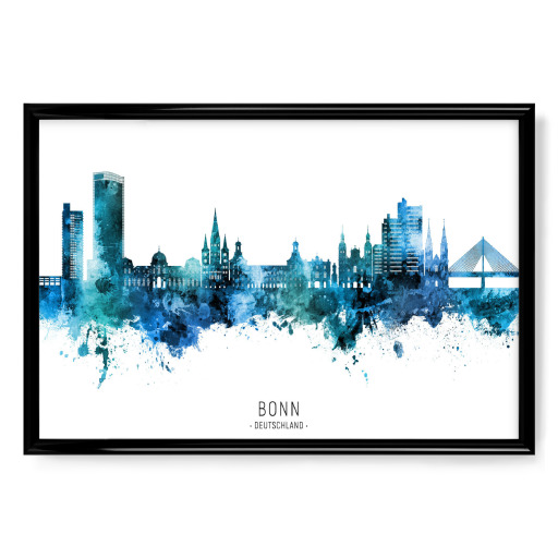 Bonn Germany Skyline Blue Name