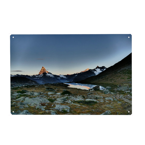 Metall Poster "Bergwelten" artboxONE - Natur,Reise,Reise / Länder