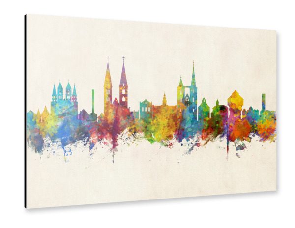 Alu-Dibond "Halberstadt Germany Skyline Urban" 30x20 cm artboxONE