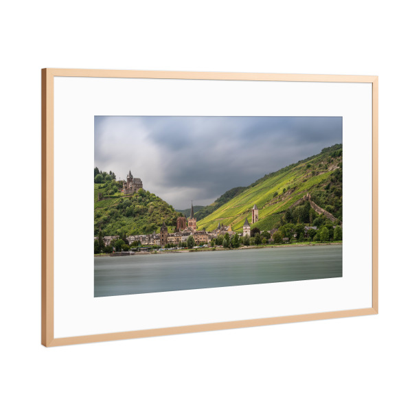 Poster mit Rahmen Kupfer "Bacharach" artboxONE - Städte,Natur,Reise