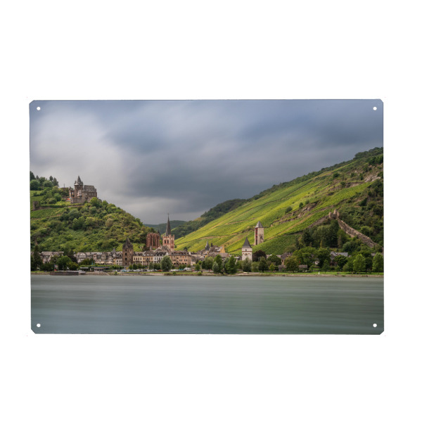 Holzbild "Bacharach" artboxONE - Städte,Natur,Reise