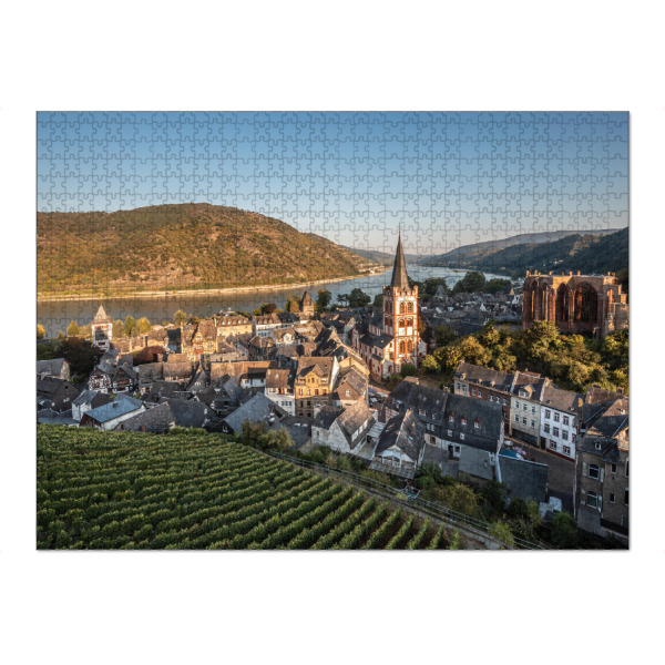 Puzzle Ravensburger "Bacharach Stadtansicht" artboxONE - Städte,Natur,Reise