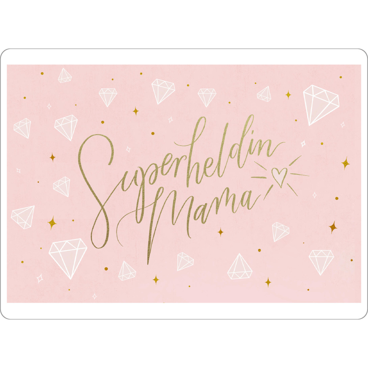 Tischset "Mama, du bist meine Superheldin" artboxONE - Typografie,Liebe,Für Mama,Lustig