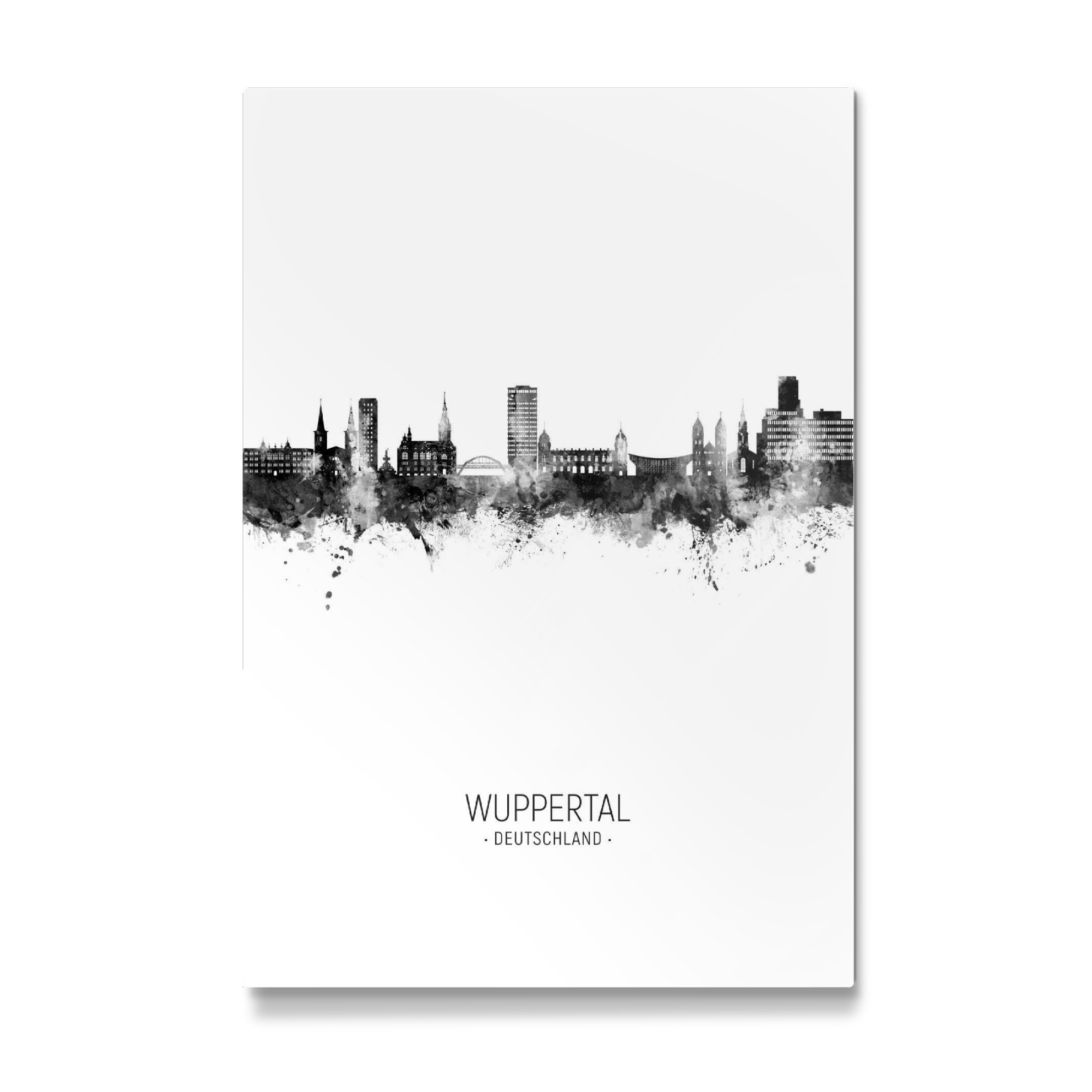 Galerie-Print "Wuppertal Germany Skyline BW" 30x20 cm artboxONE