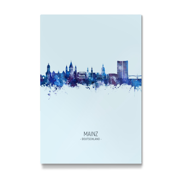 Galerie-Print "Mainz Germany Skyline Dark Blue" 30x20 cm artboxONE
