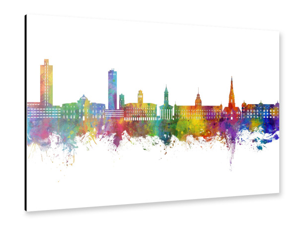 Alu-Dibond "Karlsruhe Germany Skyline" 30x20 cm artboxONE