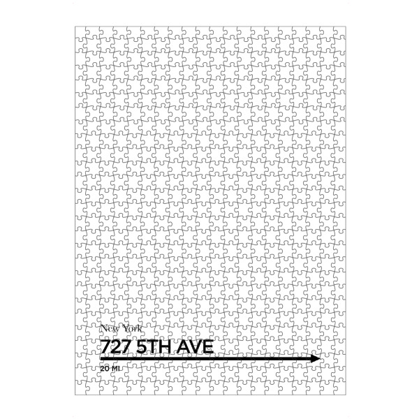 artboxONE Puzzle "5TH AVE" artboxONE - Typografie,Reise,Schwarzweiß,Fashion