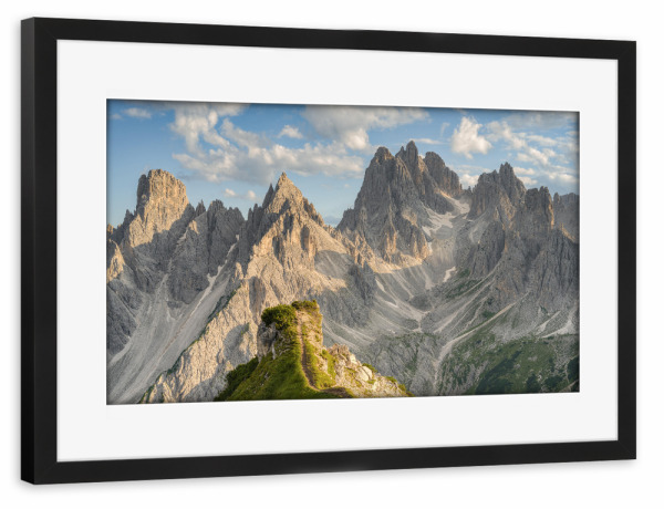Poster mit Rahmen schwarz "Cadini di Misurina Dolomiten" artboxONE - Natur,Reise,Reise / Länder