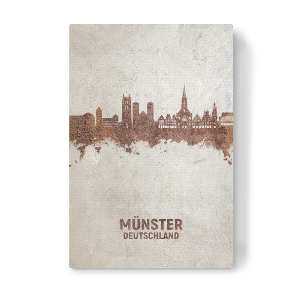 Leinwandbild "Münster Germany Skyline Rust" artboxONE - Städte