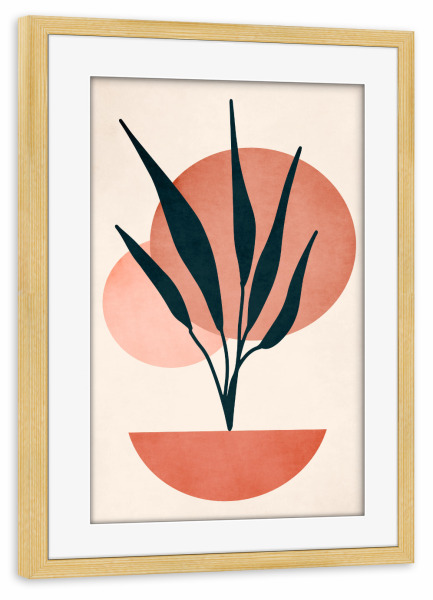 Poster mit Rahmen kiefer "Copenhagen Silence" artboxONE - Abstrakt,Geometrie