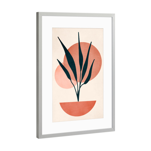 Poster mit Rahmen Silber "Copenhagen Silence" artboxONE - Abstrakt,Geometrie