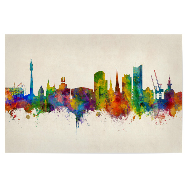 Poster 30x20 cm "Dortmund Germany Skyline Urban" artboxONE - Städte