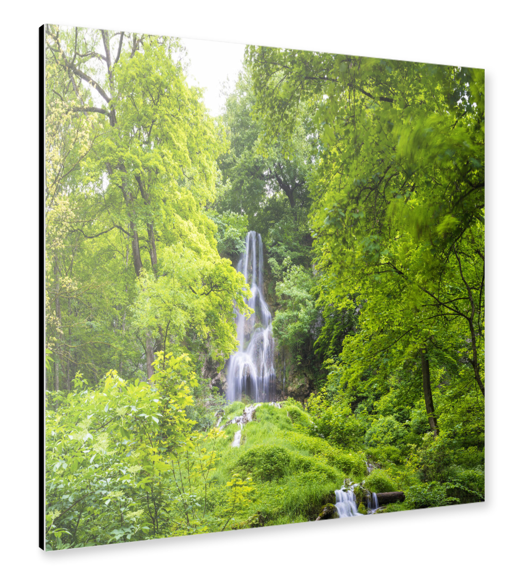 Alu-Dibond "Wasserfall in Bad Urach" 30x30 cm artboxONE