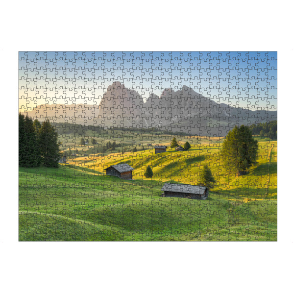 Puzzle Ravensburger "Seiser Alm Sommermorgen" artboxONE - Natur,Reise,Reise / Länder