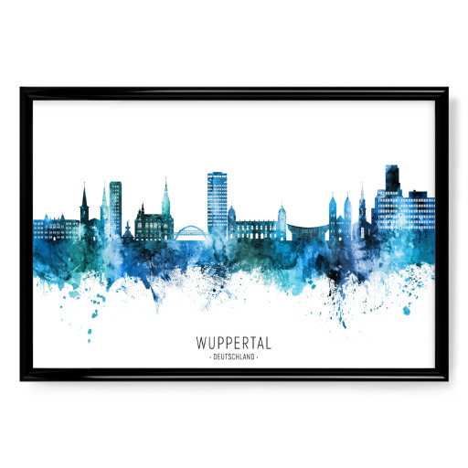 Wuppertal Skyline Blue Name