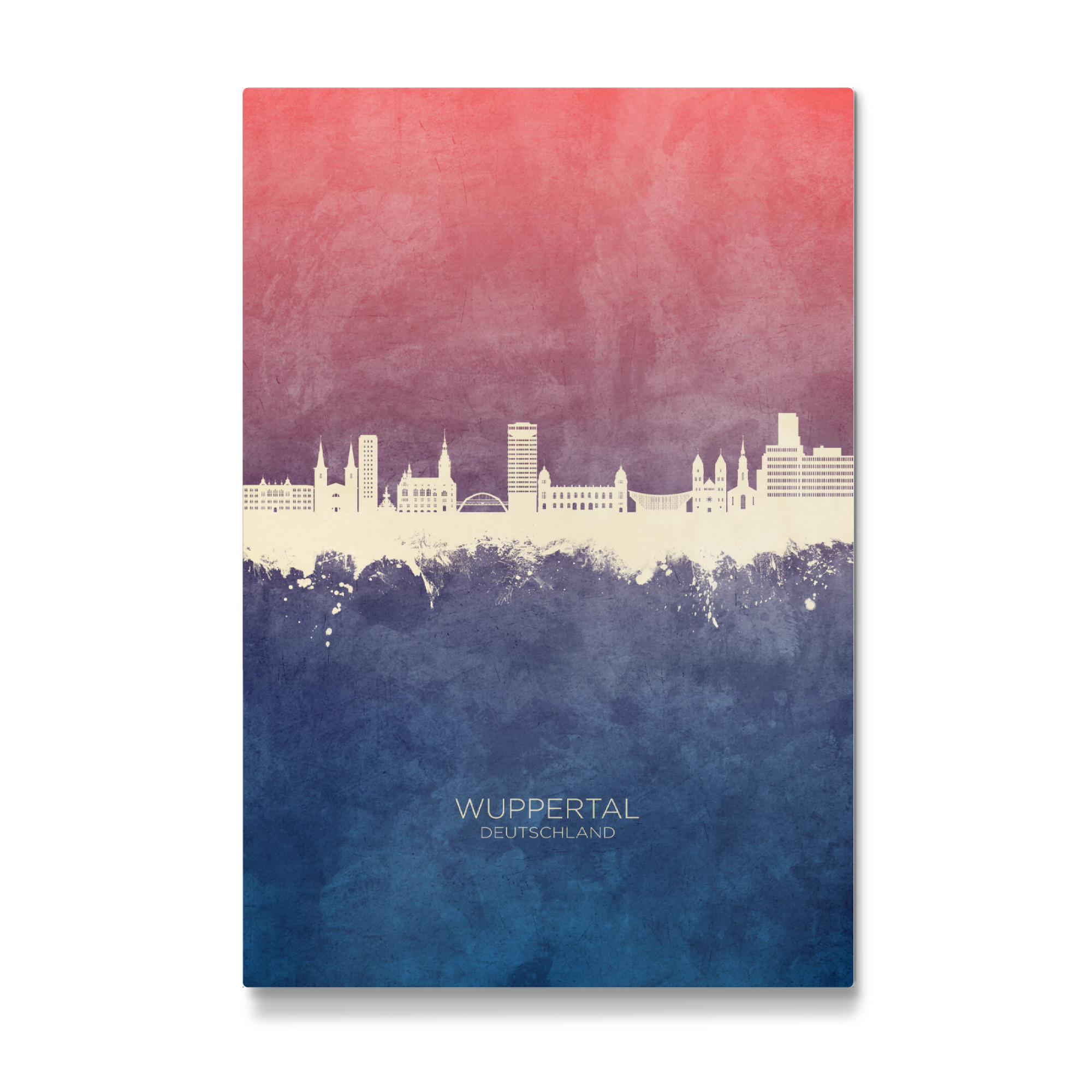 Galerie-Print "Wuppertal Skyline BlueRose" 30x20 cm artboxONE