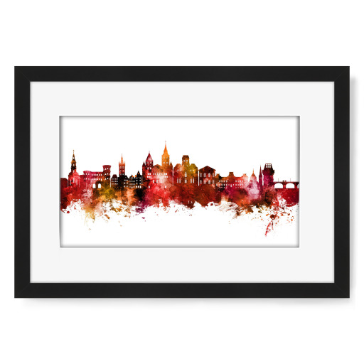 Trier Germany Skyline Red