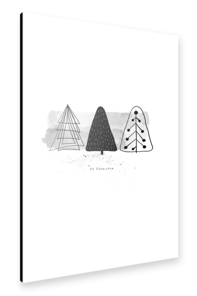 Alu-Dibond "Tannenbaum no.one" 30x20 cm artboxONE