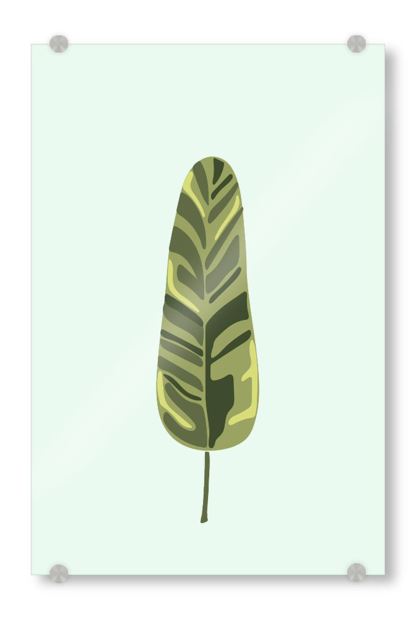 Acrylglasbild "Tropical leaf printable" artboxONE - Floral - Abstract,Leaf,Leaves,Botanical,Plant,Flower,Boho,Digital,Tropical