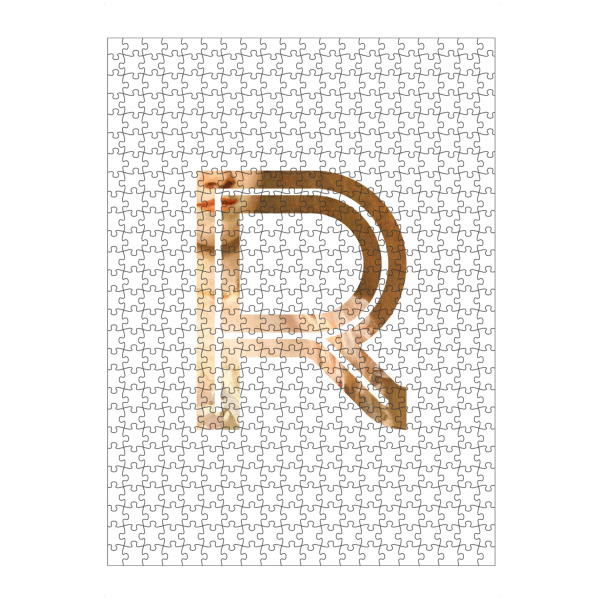 artboxONE Puzzle "IMPRESS-LETTER R" artboxONE - Typografie,Fashion,Buchstaben,Buchstaben / R