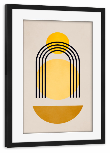 Poster mit Rahmen schwarz "Geometrica Abstrakticum" artboxONE - Abstrakt,Geometrie - Geometric,Abstrakt,Skandinavisch,Geometrie,Formen,Abstract,Shapes