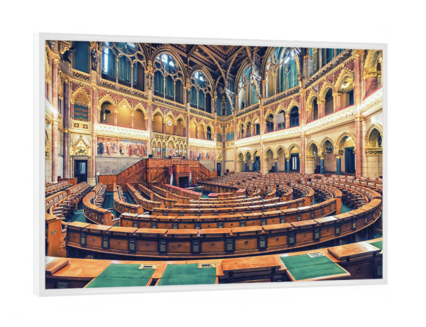 Poster mit weißem Rahmen "Hungarian Parliament" artboxONE - Städte,Reise,Architektur,Reise / Länder,Städte / Budapest