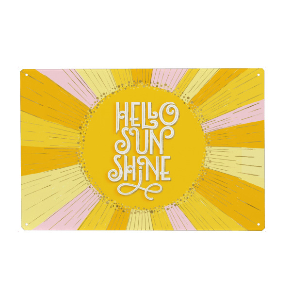 Holzbild "Hello Sunshine" artboxONE - Typografie