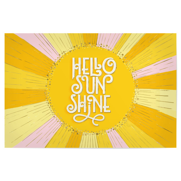 Poster "Hello Sunshine" artboxONE - Typografie