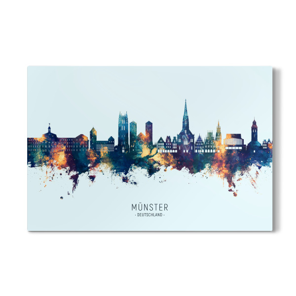 Galerie-Print "Münster Skyline BlueOrange" 30x20 cm artboxONE