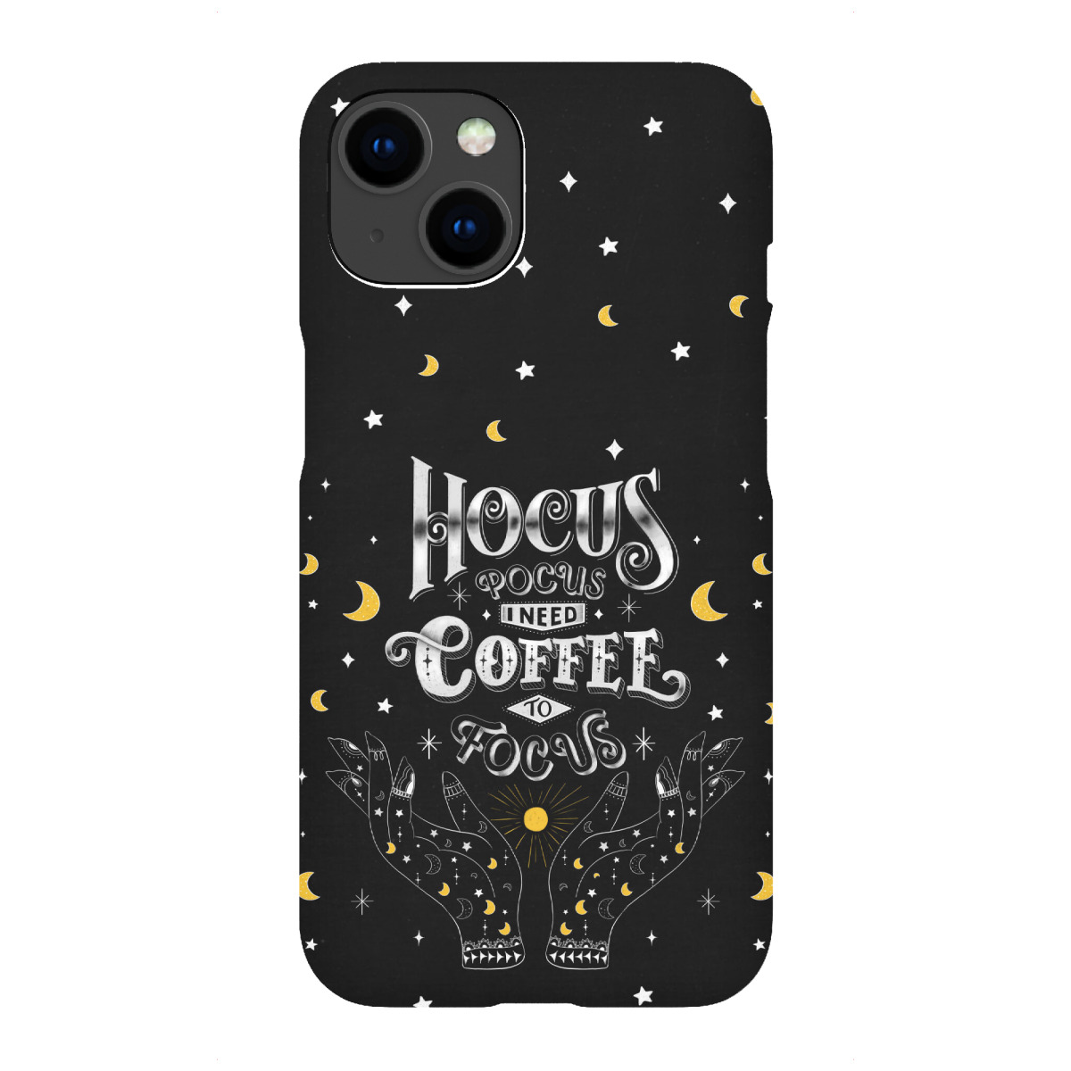 "Hocus pocus. Coffee to focus"für iPhone - Premium-Case Handyhülle artboxONE