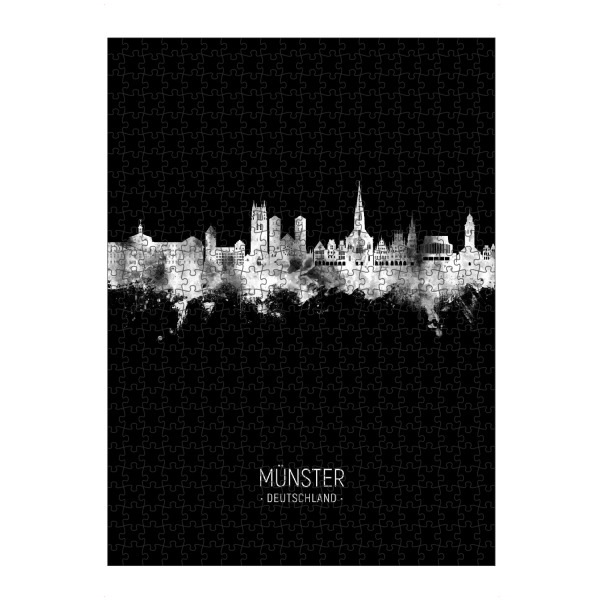 artboxONE Puzzle "Münster Germany Skyline Invert" artboxONE - Städte