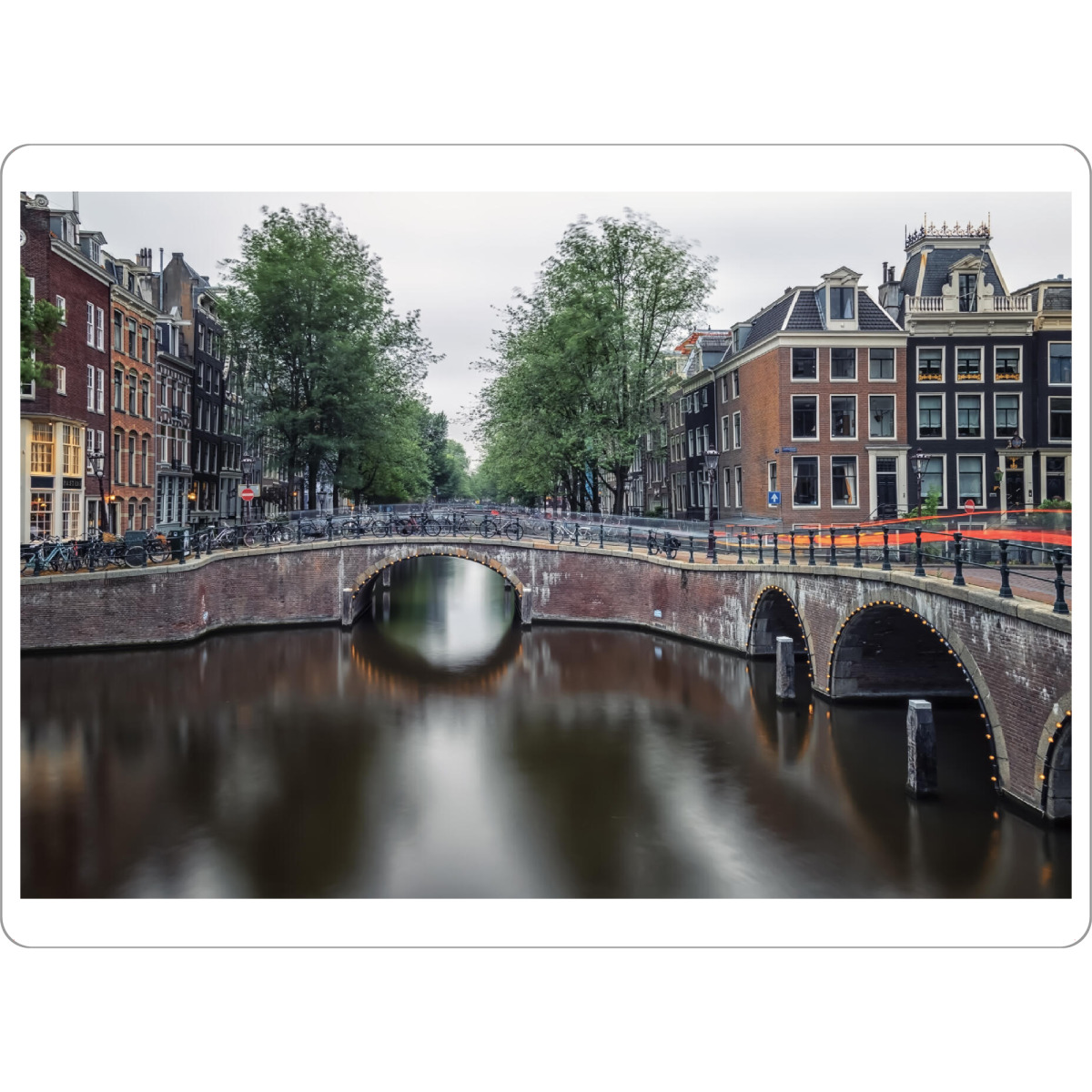 Tischset "Canal Corner" artboxONE - Städte,Reise,Architektur,Reise / Länder,Städte / Amsterdam