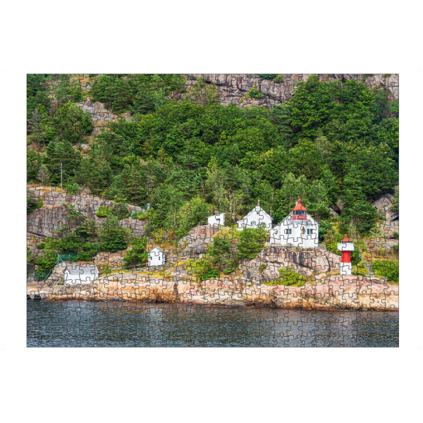 artboxONE Puzzle "Leuchtturm Odderøya Fyr" artboxONE - Natur,Reise,Architektur,Reise / Strand und Meer,Reise / Länder