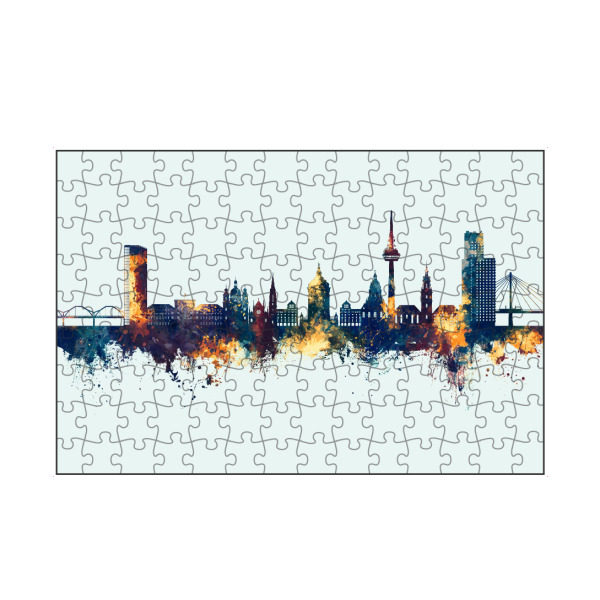 artboxONE Puzzle "Mannheim Germany Skyline Winter" artboxONE - Städte