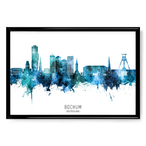 Bochum Germany Skyline Blue Name