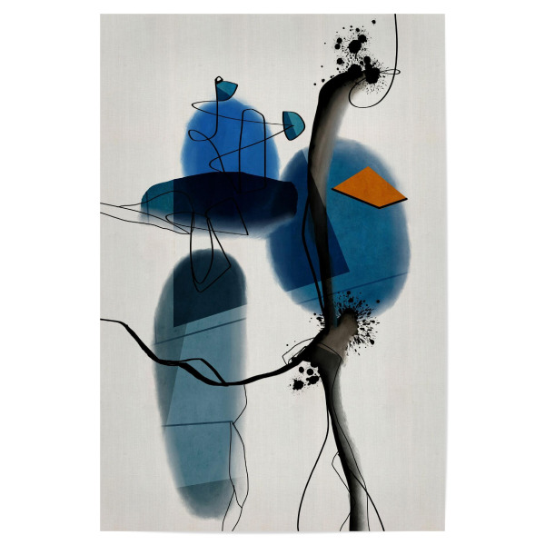 Poster 30x20 cm "Traumwelten" artboxONE - Abstrakt - Abstrakt,Modern,Minimalismus,Abstract,Minimal,Minimalistisch,Blau,Beige,Grau