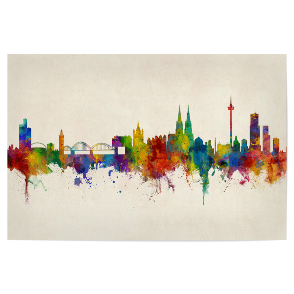 Poster "Cologne Germany Skyline Urban" artboxONE - Städte,Städte / Köln