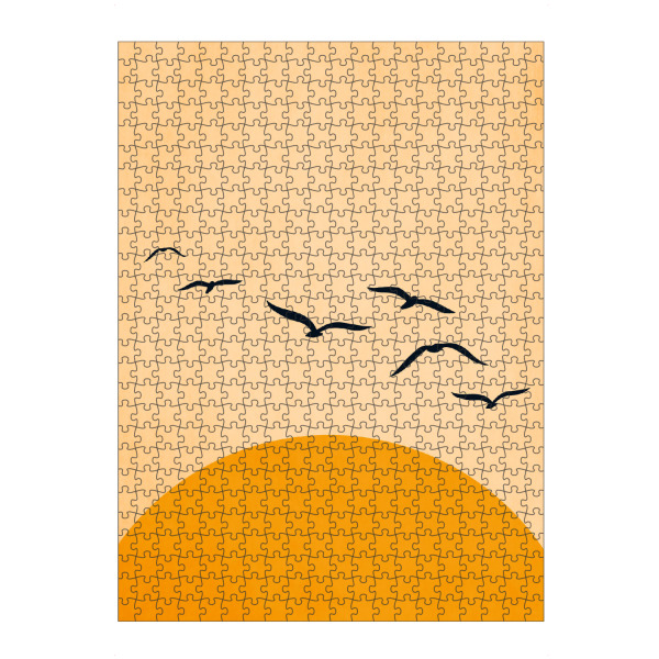 artboxONE Puzzle "One Day We Will Fly" artboxONE - Tiere,Abstrakt - Sonne,Vögel,Birds,Sun,Abstract,Abstrakt,Natur,Nature,Tiere,Animals