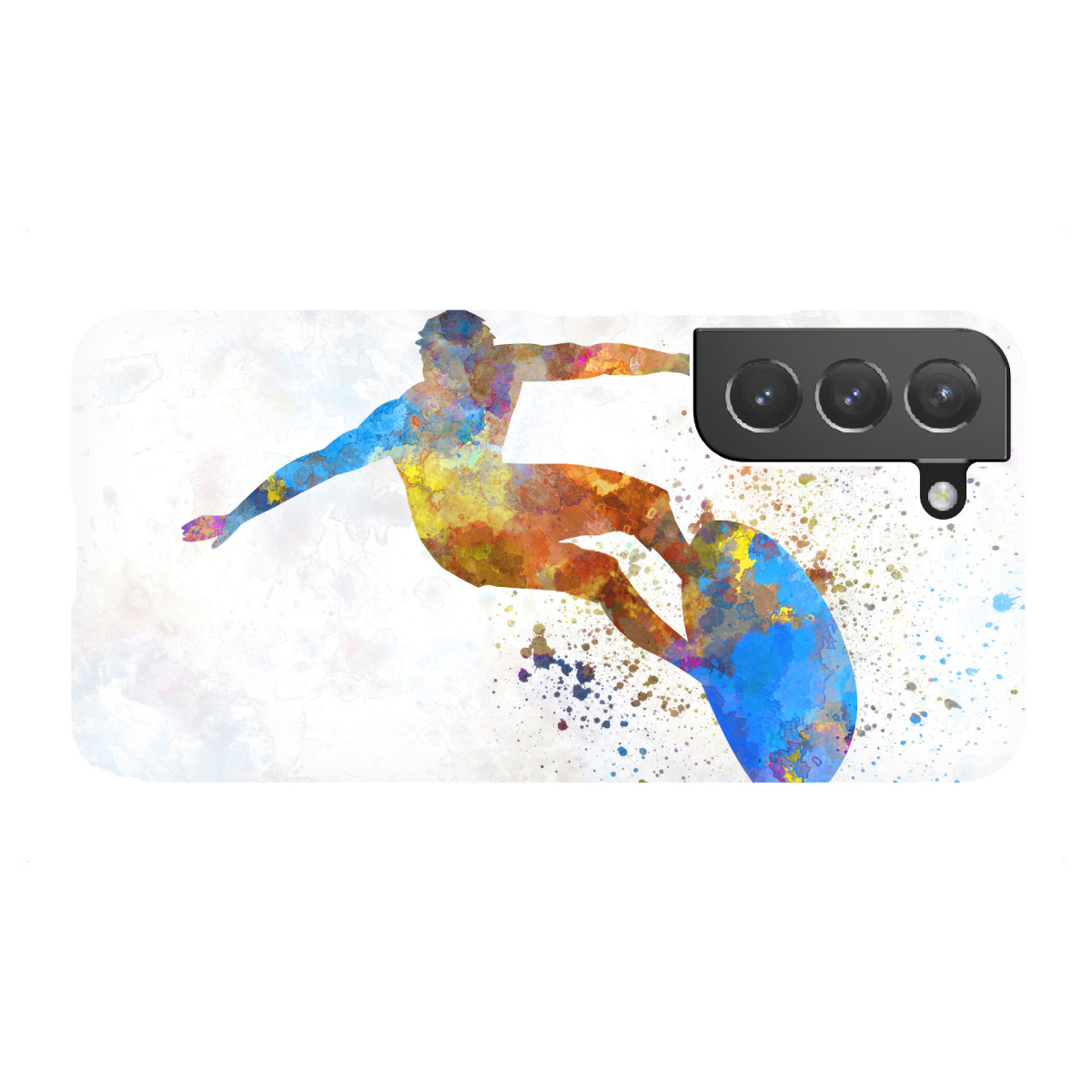 Samsung Galaxy "Surfer in watercolor-b" Premium-Case Handyhülle artboxONE