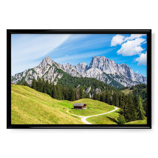 Alm, Hütte und Berge