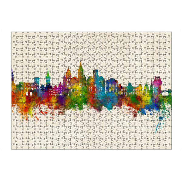 Puzzle Ravensburger "Trier Germany Skyline Urban" artboxONE - Städte