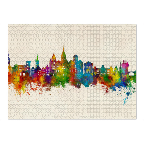 Puzzle Ravensburger "Trier Germany Skyline Urban" artboxONE - Städte