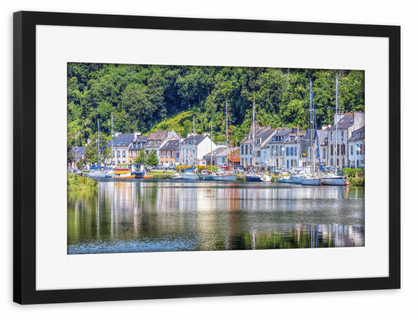 Poster mit Rahmen schwarz "Port-Launay" artboxONE - Städte,Reise,Architektur,Reise / Länder,Städte / Weitere