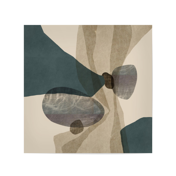 Poster 20x20 cm "Zusammenstoß" artboxONE - Abstrakt,Geometrie