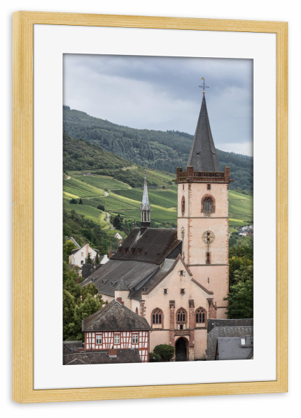 Poster mit Rahmen kiefer "Lorch am Rhein" artboxONE - Städte,Architektur