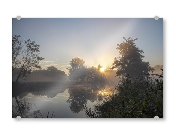 Acrylglasbild "Mystische Stimmung an der Trave" artboxONE - Natur
